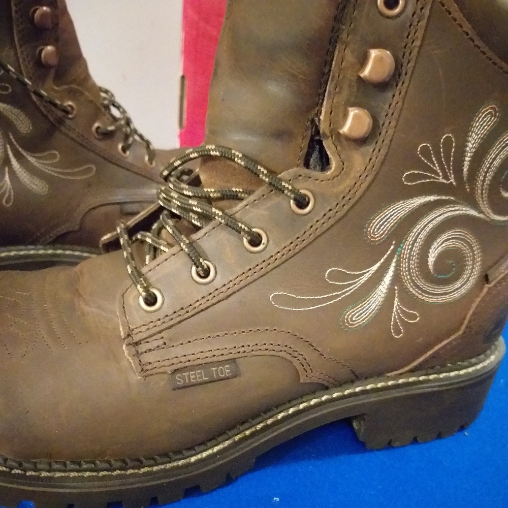 Justin steel toe boots